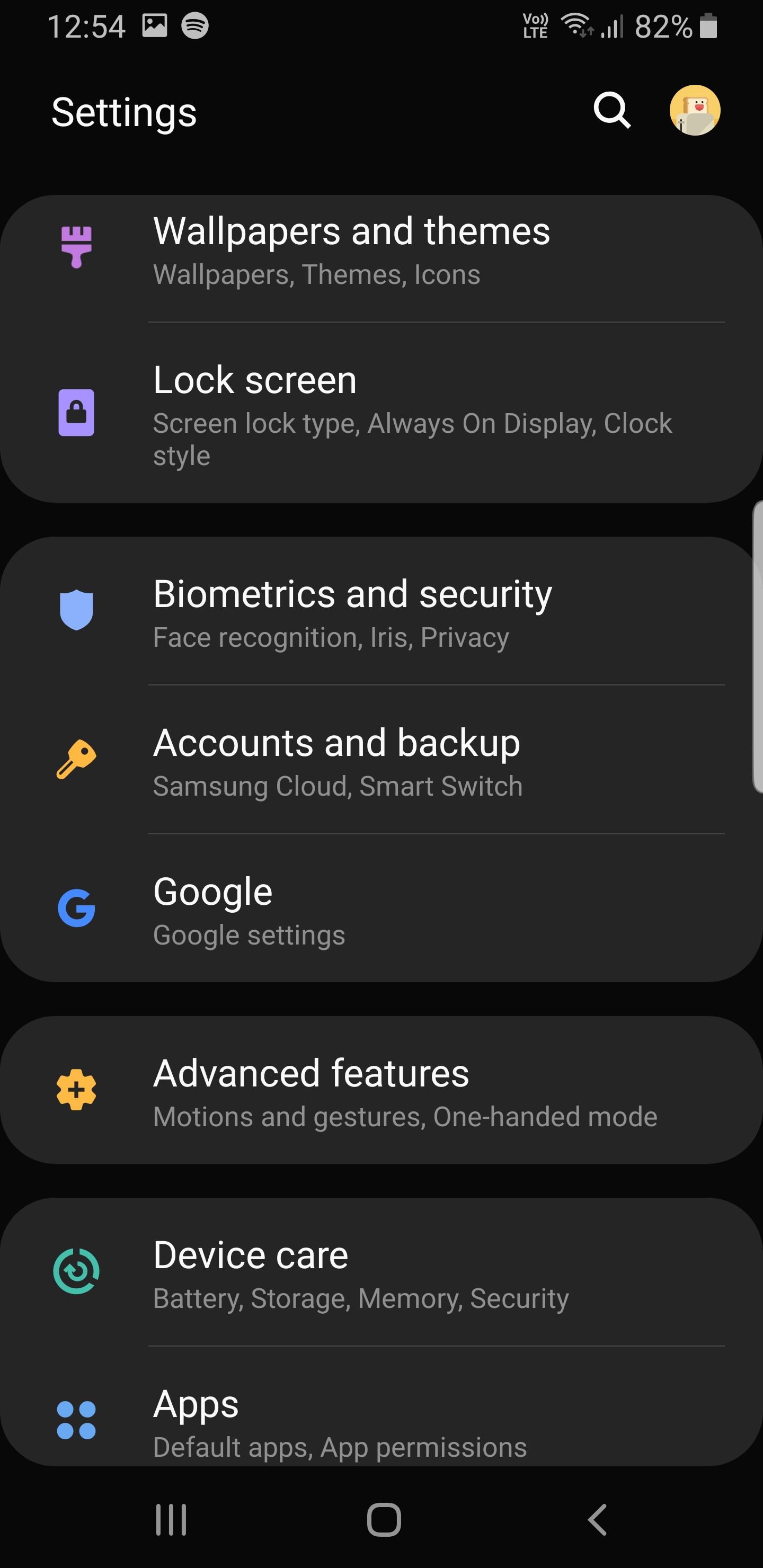 Open Settings
