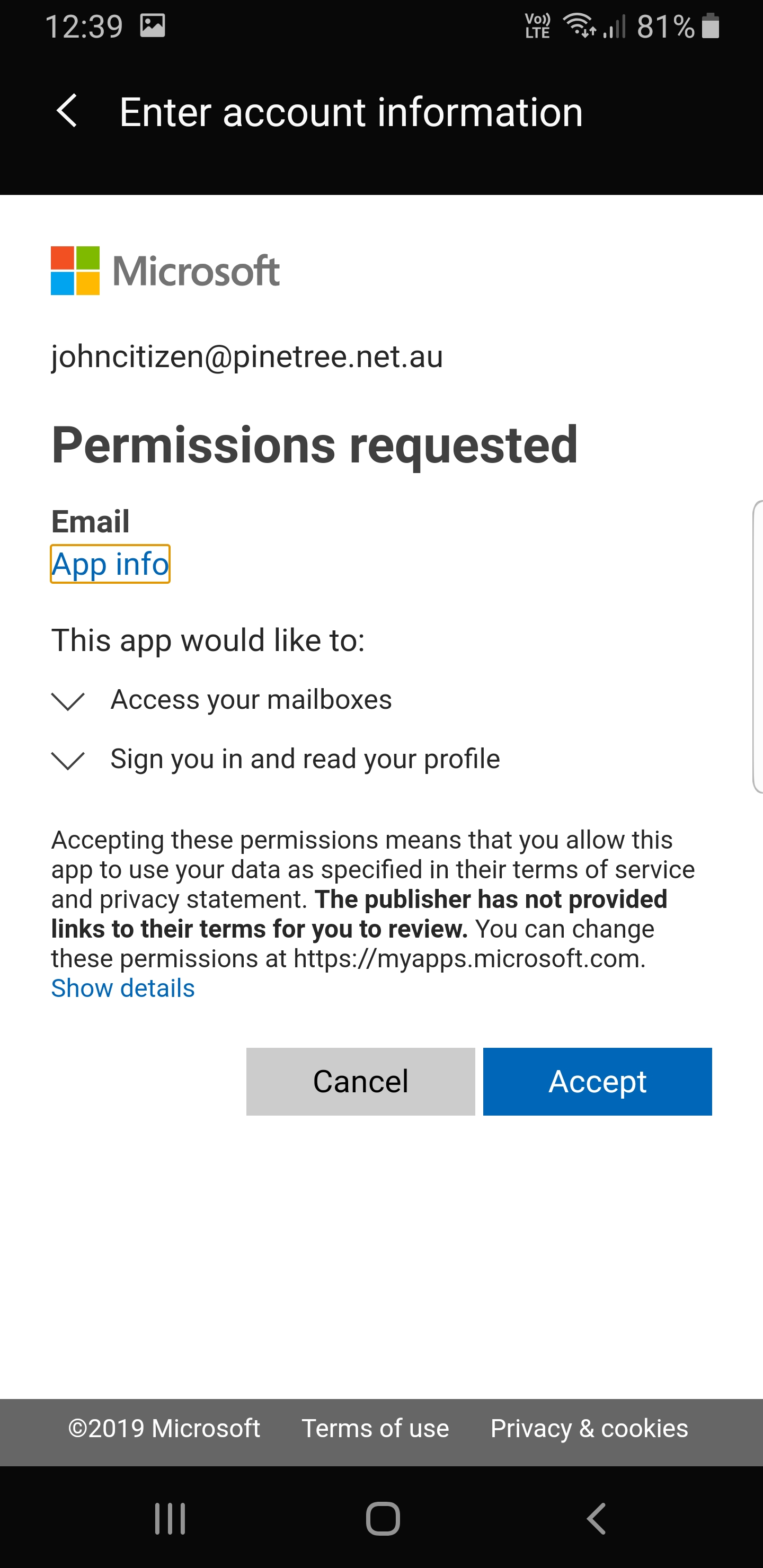 Enter Password and Sign In
