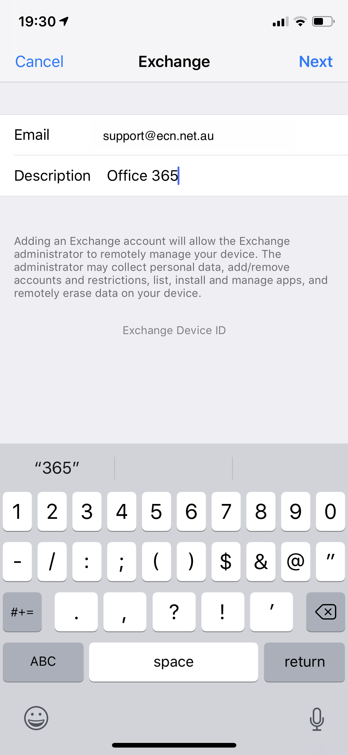 Choose Exchange